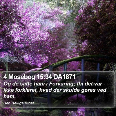 4 Mosebog 15:34 DA1871 Bible Verse Image