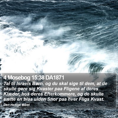 4 Mosebog 15:38 DA1871 Bible Verse Image