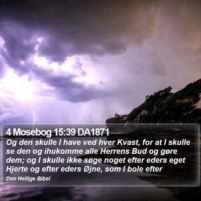 4 Mosebog 15:39 DA1871 Bible Verse Image