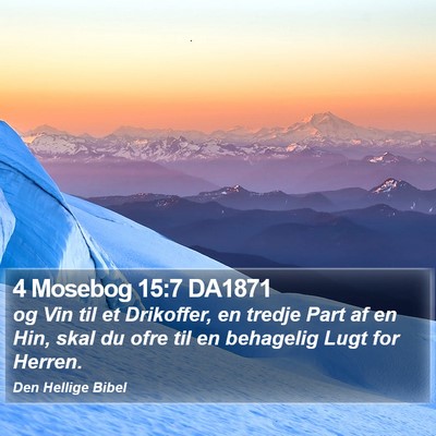4 Mosebog 15:7 DA1871 Bible Verse Image