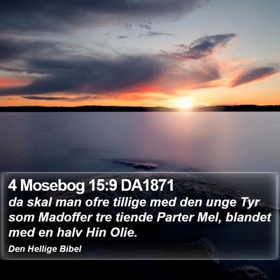 4 Mosebog 15:9 DA1871 Bible Verse Image