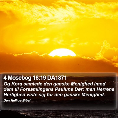 4 Mosebog 16:19 DA1871 Bible Verse Image