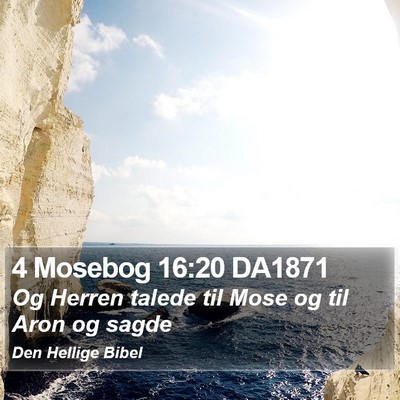 4 Mosebog 16:20 DA1871 Bible Verse Image