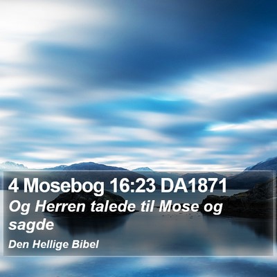 4 Mosebog 16:23 DA1871 Bible Verse Image