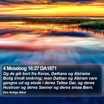 4 Mosebog 16:27 DA1871 Bible Verse Image
