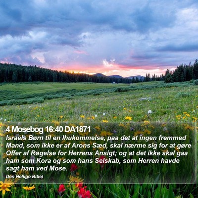 4 Mosebog 16:40 DA1871 Bible Verse Image