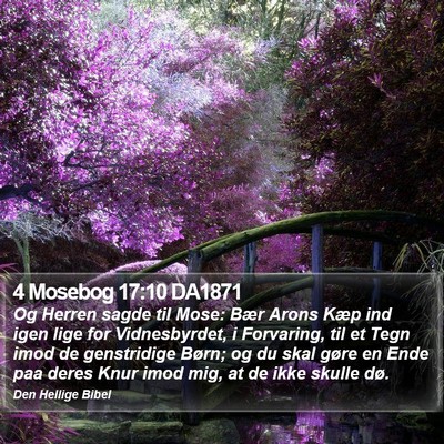 4 Mosebog 17:10 DA1871 Bible Verse Image