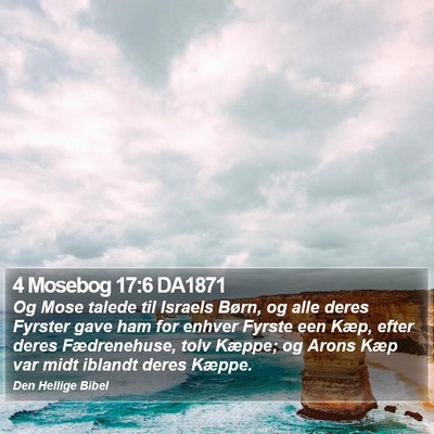 4 Mosebog 17:6 DA1871 Bible Verse Image