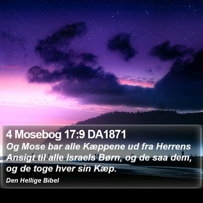 4 Mosebog 17:9 DA1871 Bible Verse Image