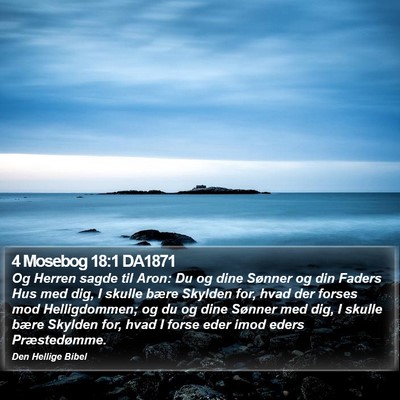 4 Mosebog 18:1 DA1871 Bible Verse Image