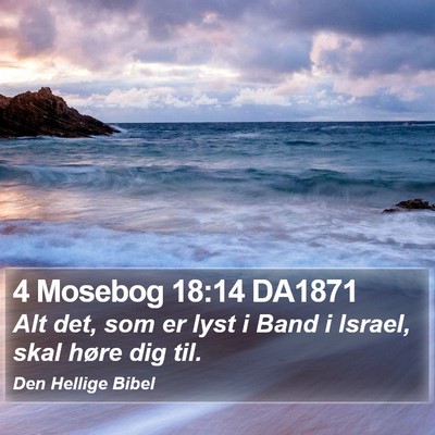4 Mosebog 18:14 DA1871 Bible Verse Image