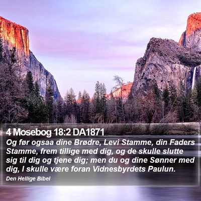 4 Mosebog 18:2 DA1871 Bible Verse Image