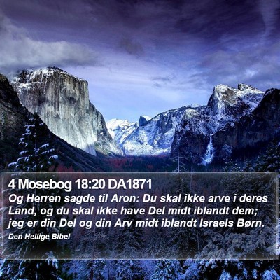 4 Mosebog 18:20 DA1871 Bible Verse Image