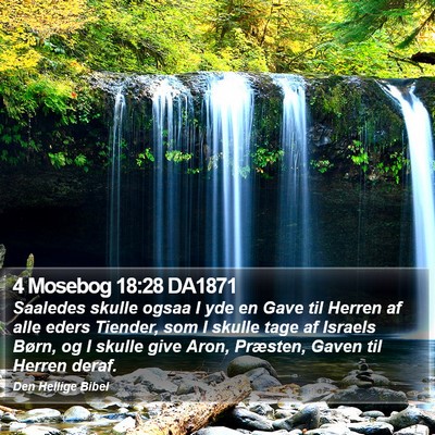 4 Mosebog 18:28 DA1871 Bible Verse Image