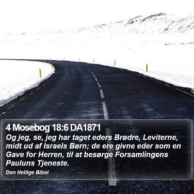 4 Mosebog 18:6 DA1871 Bible Verse Image
