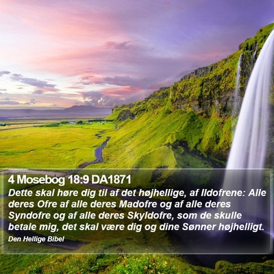 4 Mosebog 18:9 DA1871 Bible Verse Image
