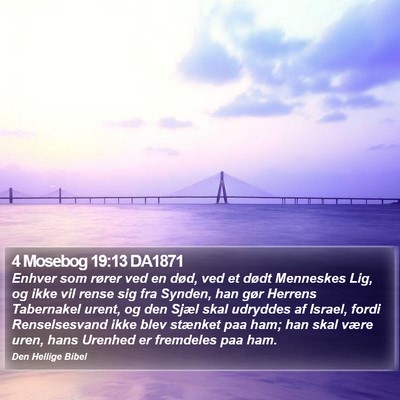 4 Mosebog 19:13 DA1871 Bible Verse Image