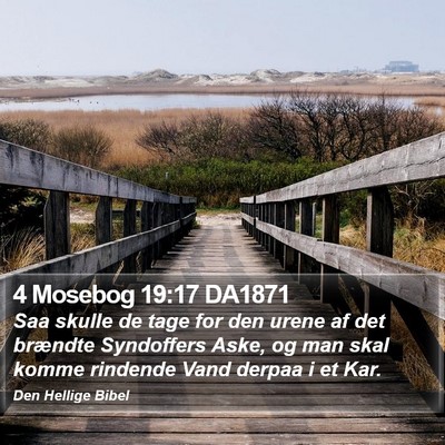 4 Mosebog 19:17 DA1871 Bible Verse Image