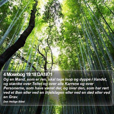 4 Mosebog 19:18 DA1871 Bible Verse Image