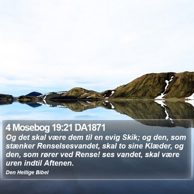4 Mosebog 19:21 DA1871 Bible Verse Image