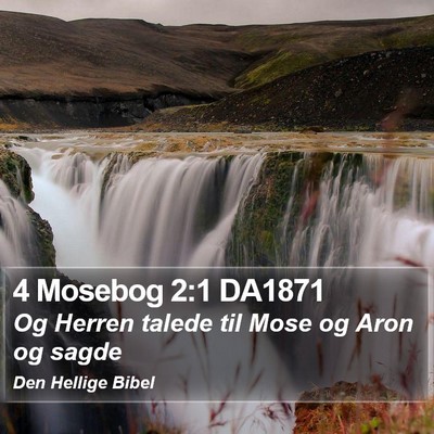 4 Mosebog 2:1 DA1871 Bible Verse Image
