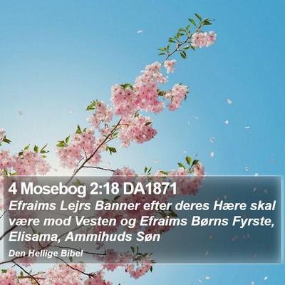 4 Mosebog 2:18 DA1871 Bible Verse Image