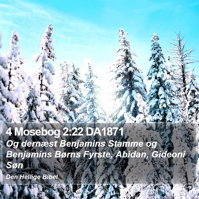 4 Mosebog 2:22 DA1871 Bible Verse Image