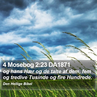 4 Mosebog 2:23 DA1871 Bible Verse Image