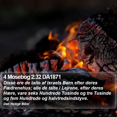 4 Mosebog 2:32 DA1871 Bible Verse Image