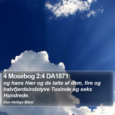 4 Mosebog 2:4 DA1871 Bible Verse Image
