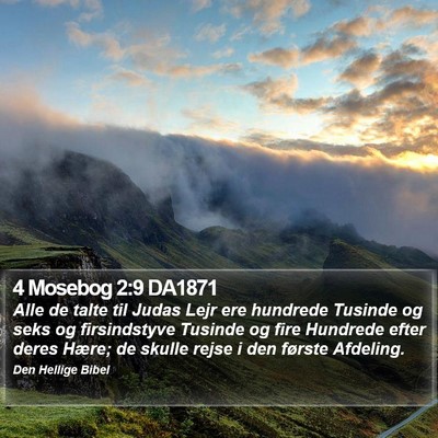 4 Mosebog 2:9 DA1871 Bible Verse Image