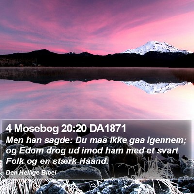 4 Mosebog 20:20 DA1871 Bible Verse Image