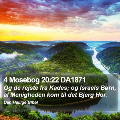 4 Mosebog 20:22 DA1871 Bible Verse Image