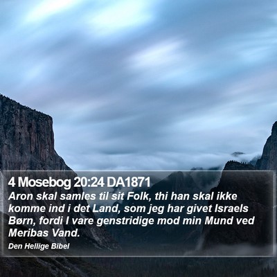 4 Mosebog 20:24 DA1871 Bible Verse Image