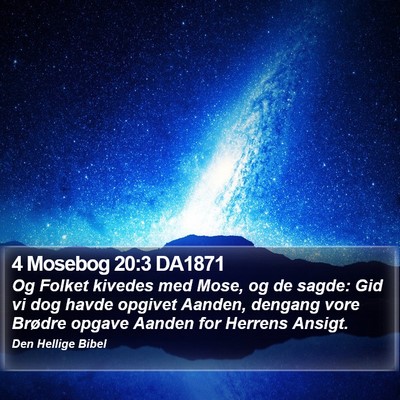 4 Mosebog 20:3 DA1871 Bible Verse Image