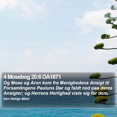 4 Mosebog 20:6 DA1871 Bible Verse Image