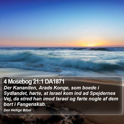 4 Mosebog 21:1 DA1871 Bible Verse Image