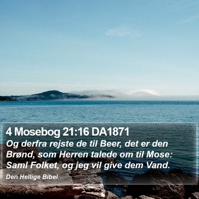4 Mosebog 21:16 DA1871 Bible Verse Image