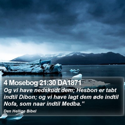 4 Mosebog 21:30 DA1871 Bible Verse Image