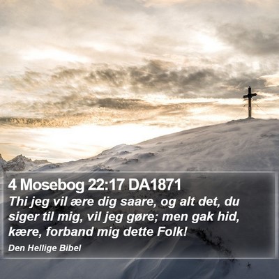 4 Mosebog 22:17 DA1871 Bible Verse Image