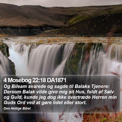 4 Mosebog 22:18 DA1871 Bible Verse Image
