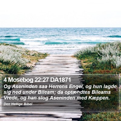 4 Mosebog 22:27 DA1871 Bible Verse Image
