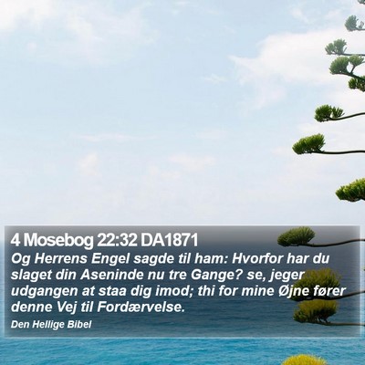 4 Mosebog 22:32 DA1871 Bible Verse Image