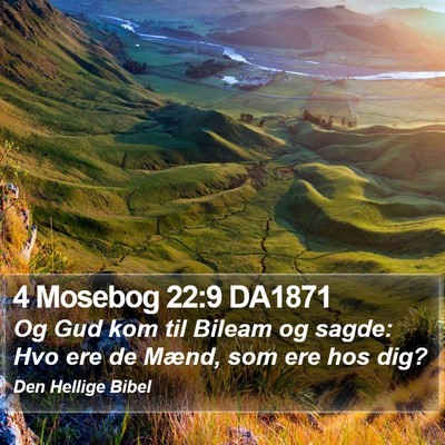 4 Mosebog 22:9 DA1871 Bible Verse Image