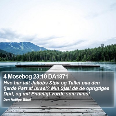 4 Mosebog 23:10 DA1871 Bible Verse Image