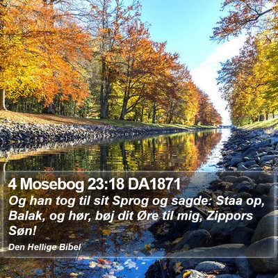 4 Mosebog 23:18 DA1871 Bible Verse Image