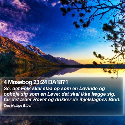 4 Mosebog 23:24 DA1871 Bible Verse Image
