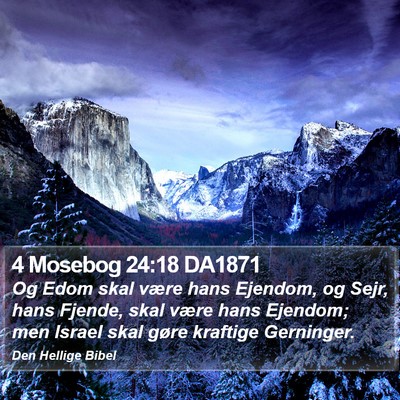 4 Mosebog 24:18 DA1871 Bible Verse Image