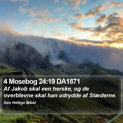 4 Mosebog 24:19 DA1871 Bible Verse Image