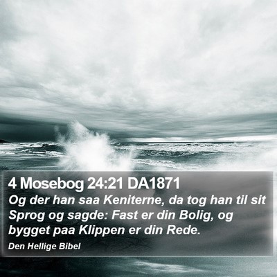 4 Mosebog 24:21 DA1871 Bible Verse Image